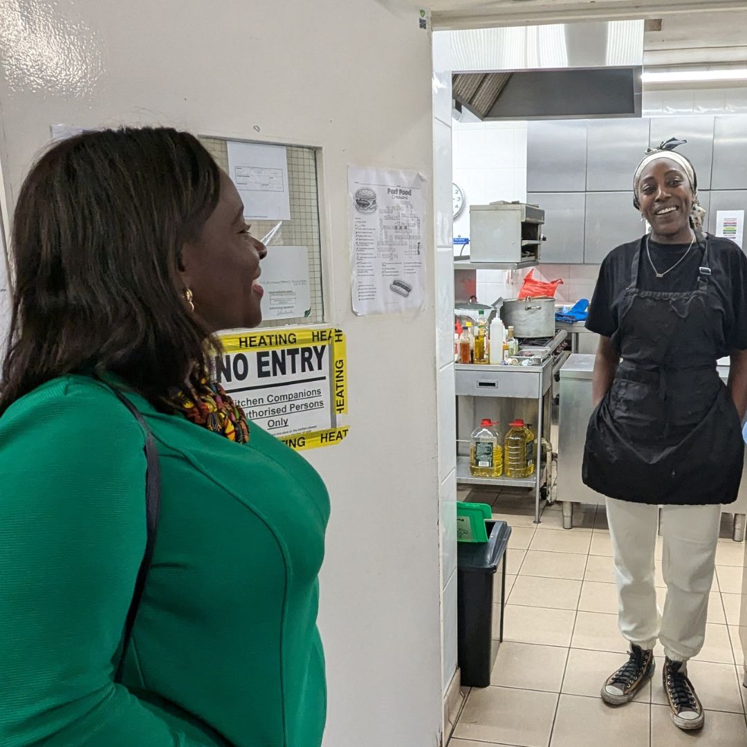 Thank you to MP Abena Oppong-Asare for visiting our Emmaus homelessness charity.

The MP met people supported by Emmaus: Luli and Joanne, and (pictured) staff Simon, Mischaley and Sofia.

Thank you for recognising our concerns about the struggles people are facing in the city💚