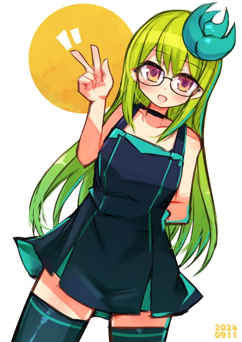 息抜きラクガキキミドリさん✌ 