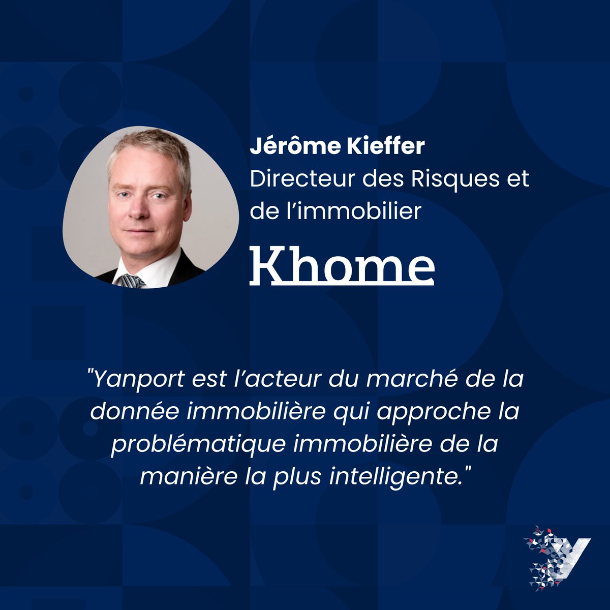 Interview de Jérôme Kieffer, Directeur des Risques et de l’#immobilier chez  Khome, filiale du <a href="/Credit_Agricole/">Groupe Crédit Agricole</a> 
Découvrez comment l'API Yanport aide au quotidien cet #expertimmobilier accrédité &amp; professionnel du #financementimmobilier alternatif
👉 bit.ly/3B1bmiz