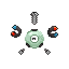 Dickinson69k's tweet photo. Created these sprites for Magnemite for the Pokemon Emerald Collaboration Project! https://t.co/KMYptlrCRk