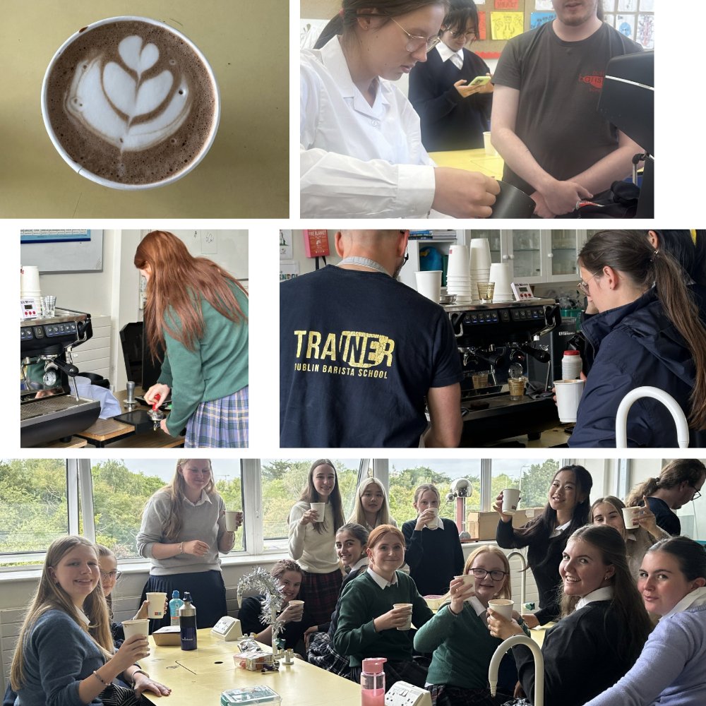 Thanks to <a href="/dubbaristasch/">DublinBaristaSchool</a> for teaching our TY students how to make great coffee!
