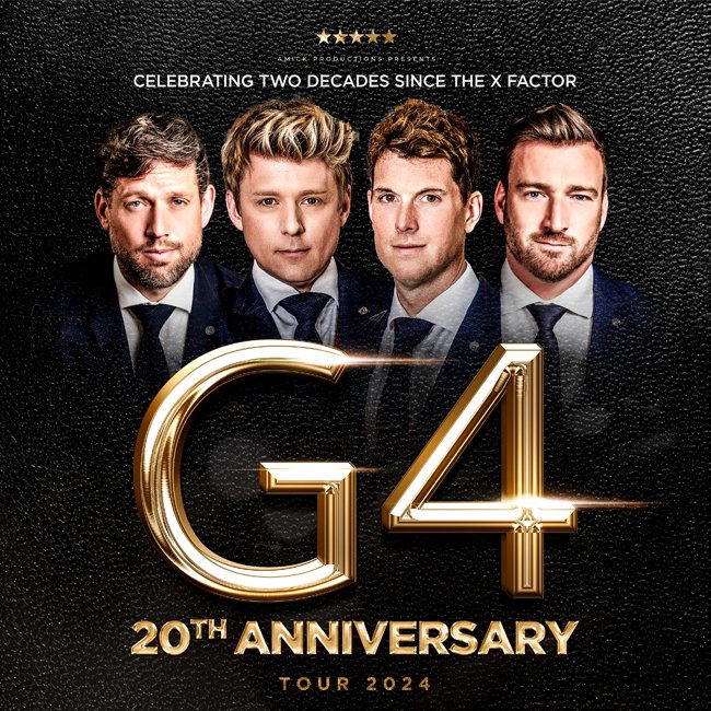 EXTRA TICKETS RELEASED ✨

Spectacular seats have just been released for <a href="/G4Official/">G4 Official</a>.  The band, who shot to fame on the very first series of The X Factor, return to Hull next week with a special 20th Anniversary show.

🎭 G4
📆 Tuesday 17 September
🎫 bit.ly/G4Hull20