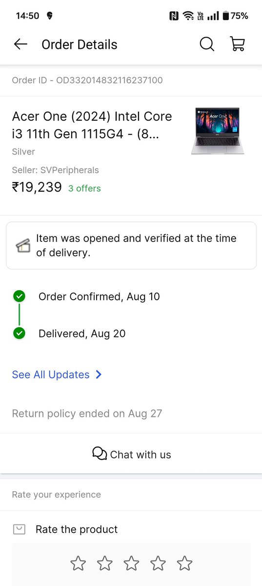 Ansh240888's tweet image. Never knew Flipkart will doop your money. Have just got cheated with 550 rs. #Boycott Flipkart. Third class service from Flipkart #cheater Flipkart 
@Flipkart @flipkartsupport 
Order id is attached. #returnmymoney