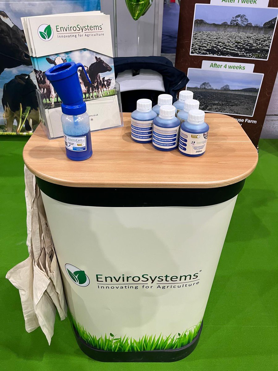 Envirosystemsuk's tweet photo. All set up for UK Dairy Day, come and visit us on stand H105 https://t.co/oevIhKfHX5