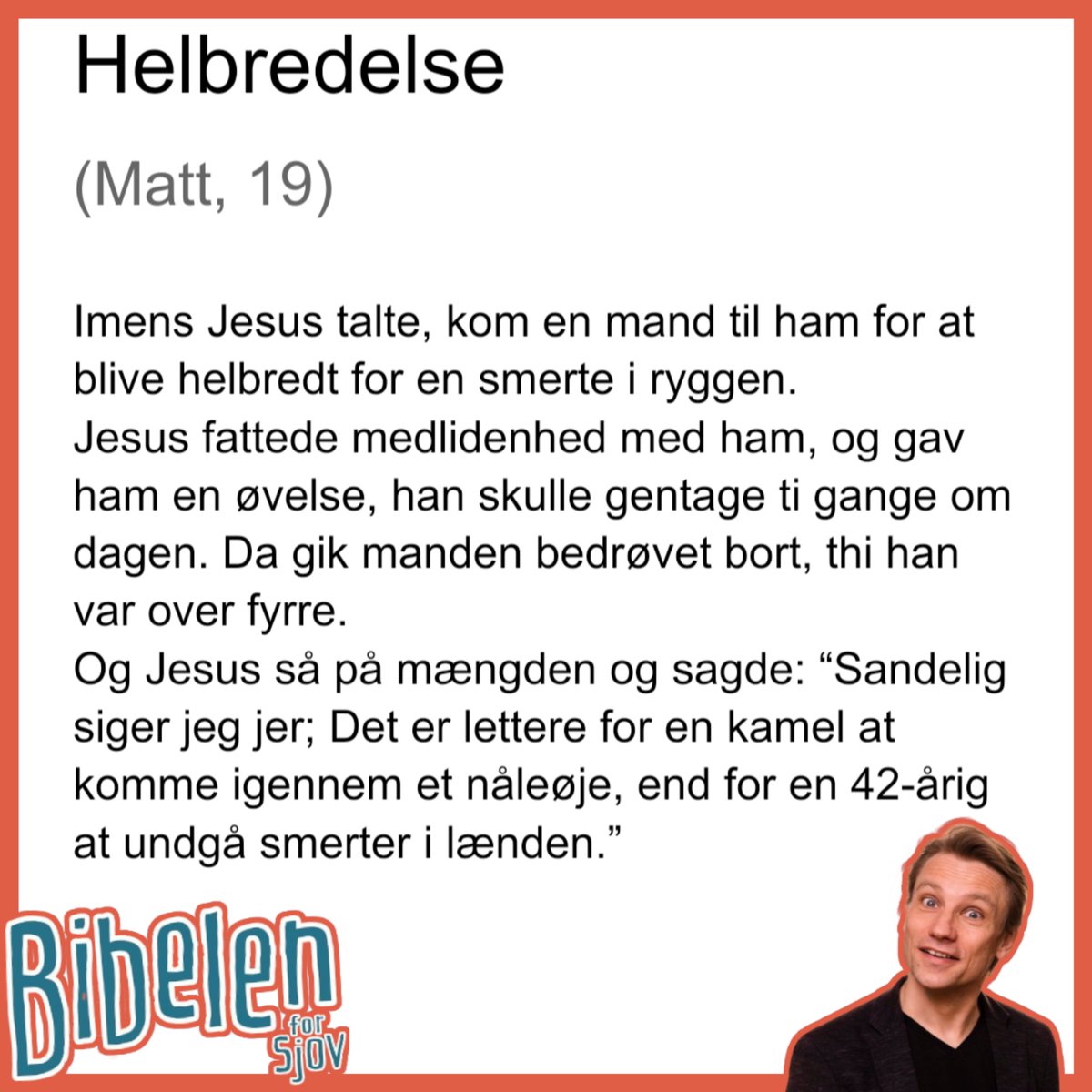 🐫 Selv en kamel har det lettere 🪡

Min børnebibel udkommer til oktober 🥳

#BibelenForSjov #Kamel #Nåleøje #lænd
