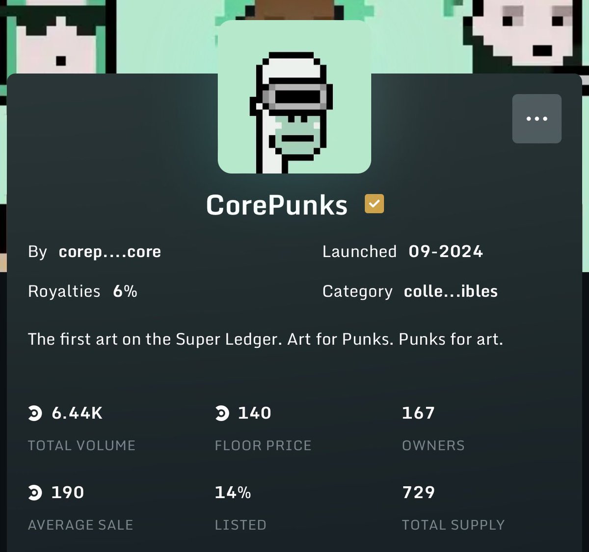 🚨We are giving away 5 CorePunk NFTs🚨

Over 700 minted! Each chain needs Punks and we have 167 PUNKS🔥

- Retweet, follow and tag 3 Frens✅