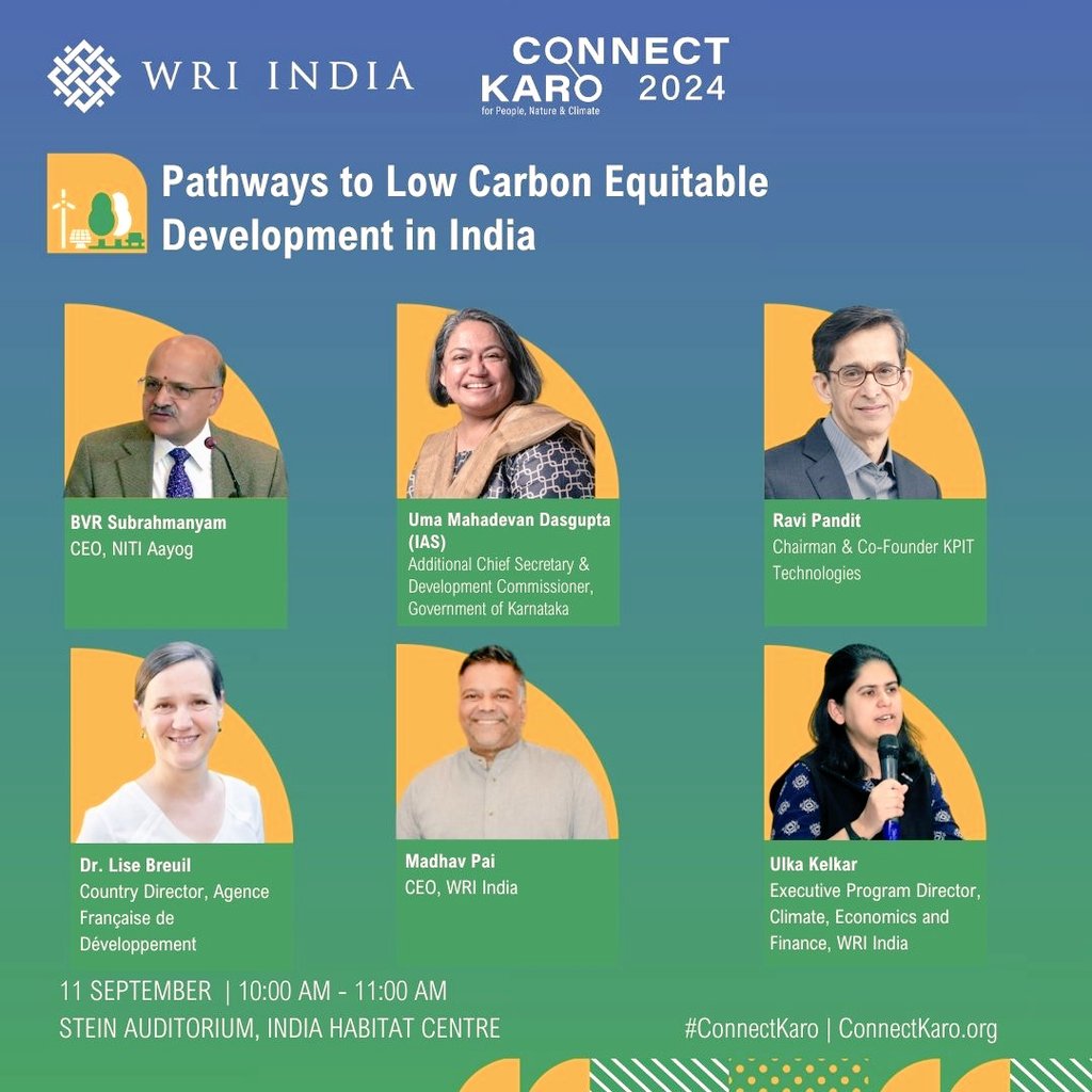I was delighted to speak at the inaugural session of WRI India's meeting on Pathways to Low Carbon Equitable Development in India. I spoke about Karnataka's initiative of rural solid waste management which has gender equity and inclusion at its heart. <a href="/WRIIndia/">WRI India</a> <a href="/UlkaKelkar/">Ulka Kelkar</a>