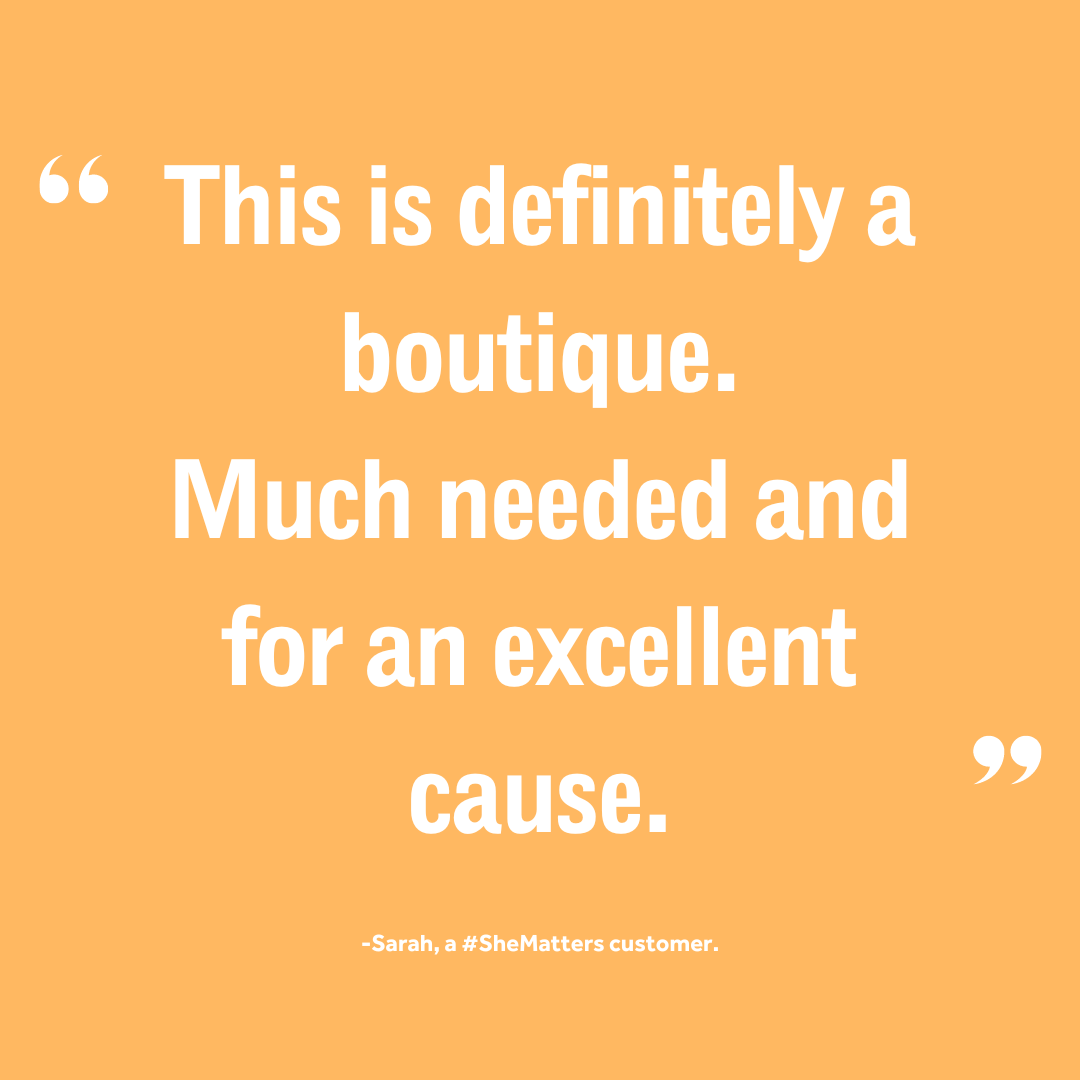 She_matters_uk's tweet photo. Thank you Sarah for your encouraging feedback.

At #SheMatters we believe second/third/fourth..... chances can still look beautiful. The same is true for the preloved clothing we sell, as well as for the amazing women we work with.

#womenandgirls https://t.co/uOKLC5dKw4