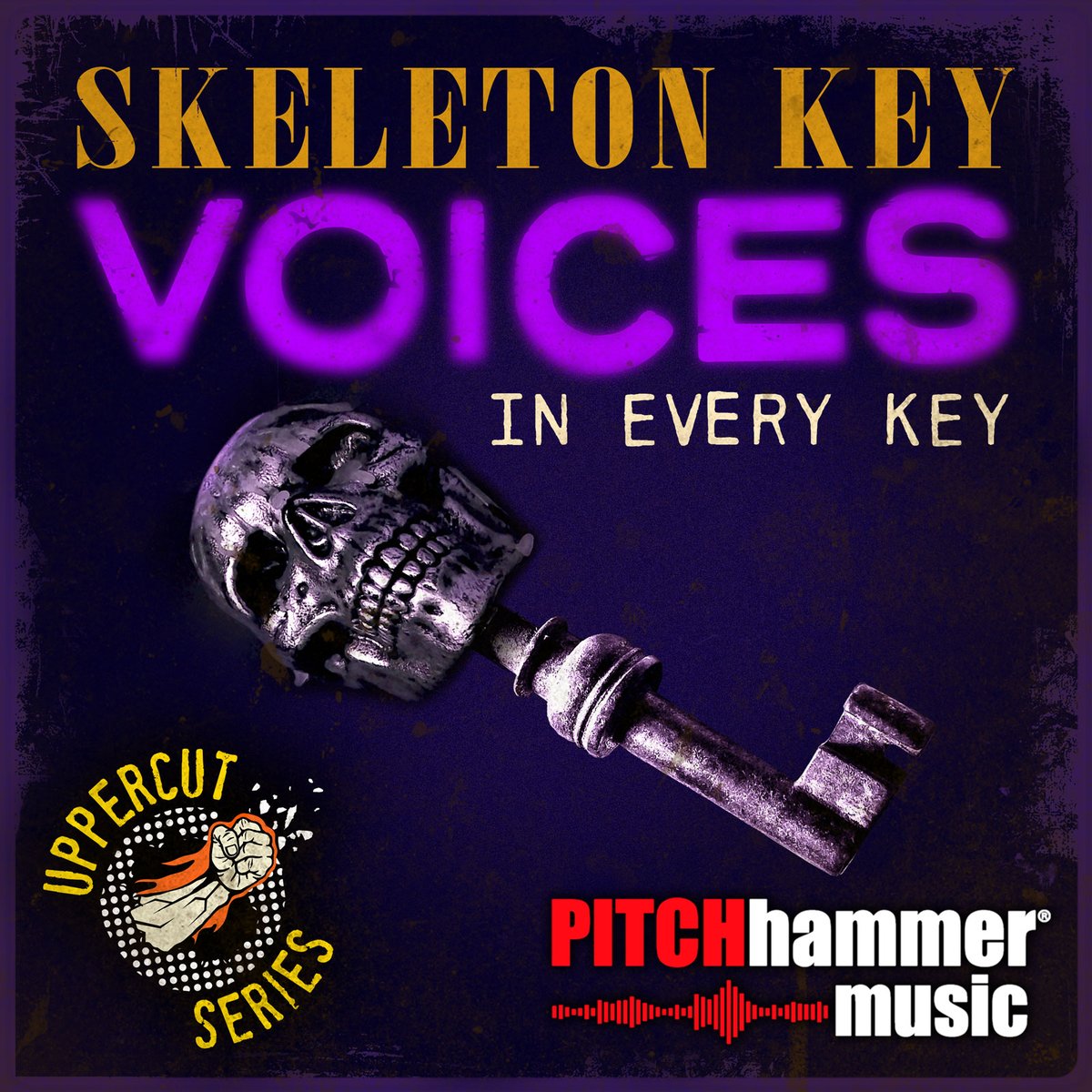 The Uppercut Series presents SKELETON KEY: VOICES IN EVERY KEY! Centering on a single track in all 12 keys by Michelle Richards, VOICES IN EVERY KEY features vocals, screams, wails, pulses, ticking, rises and more. Get ready for maximum flexibility for your vocal needs!