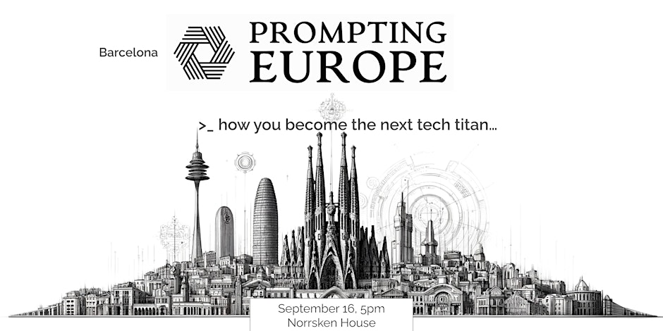 📢¡Forma parte de Prompting Europe!

🚀Nos hemos unido a Prompting Europe, una serie de eventos para mejorar las oportunidades de escalabilidad y aumentar la competitividad de las #startups europeas

📅16 septiembre, 17:00h
📍Barcelona

✍️Inscríbete aquí: espacioadigital.org/networks/event…