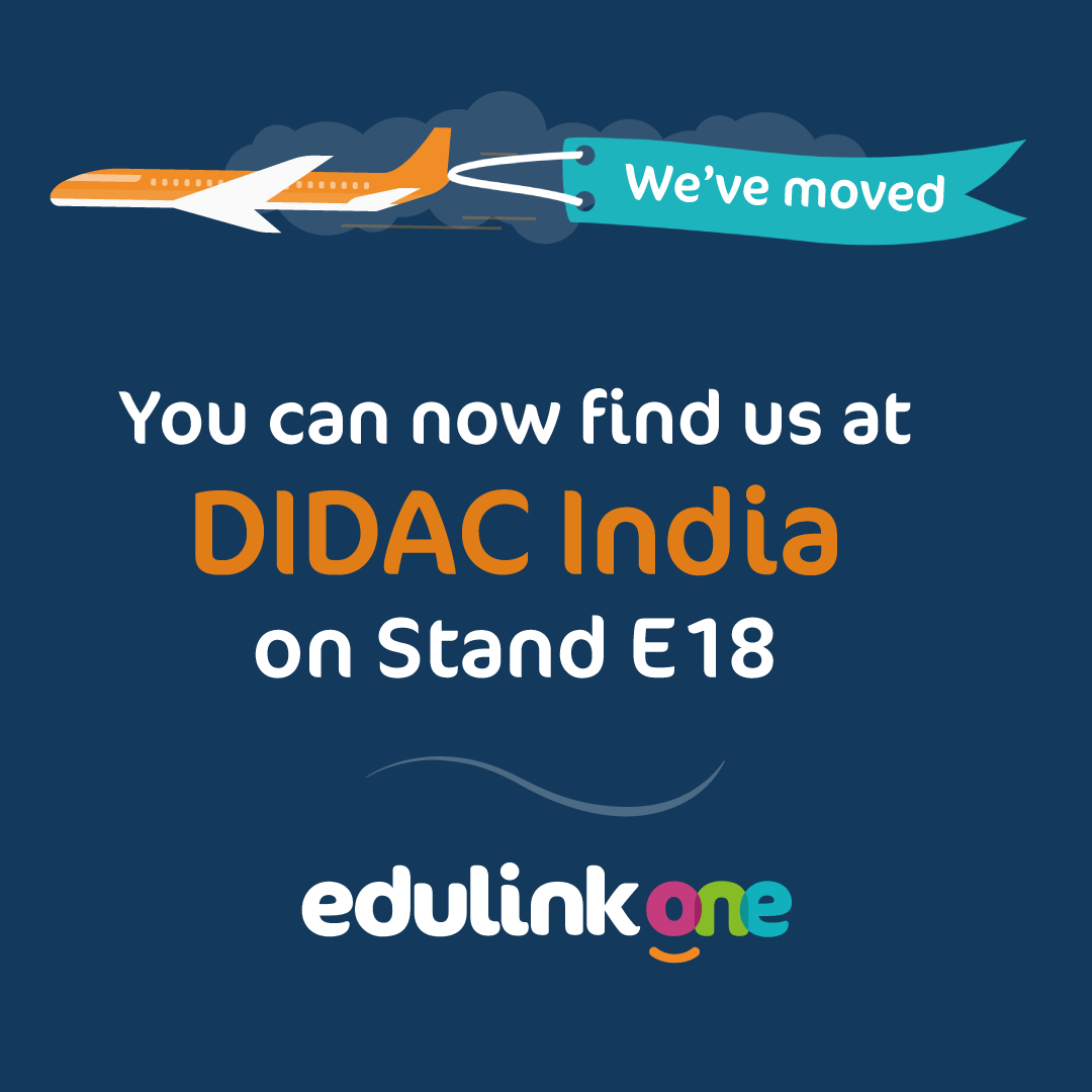 Edulink_One's tweet photo. We've moved... you can now find us next week at @DidacIndia on stand E18 π
Anthony, Lucy and Diane are looking forward to show you how Edulink One can transform communication, engagement and student outcomes at your school.
See you there!
#EdulinkOne #DIDACIndia https://t.co/Fph8Xhe3AE