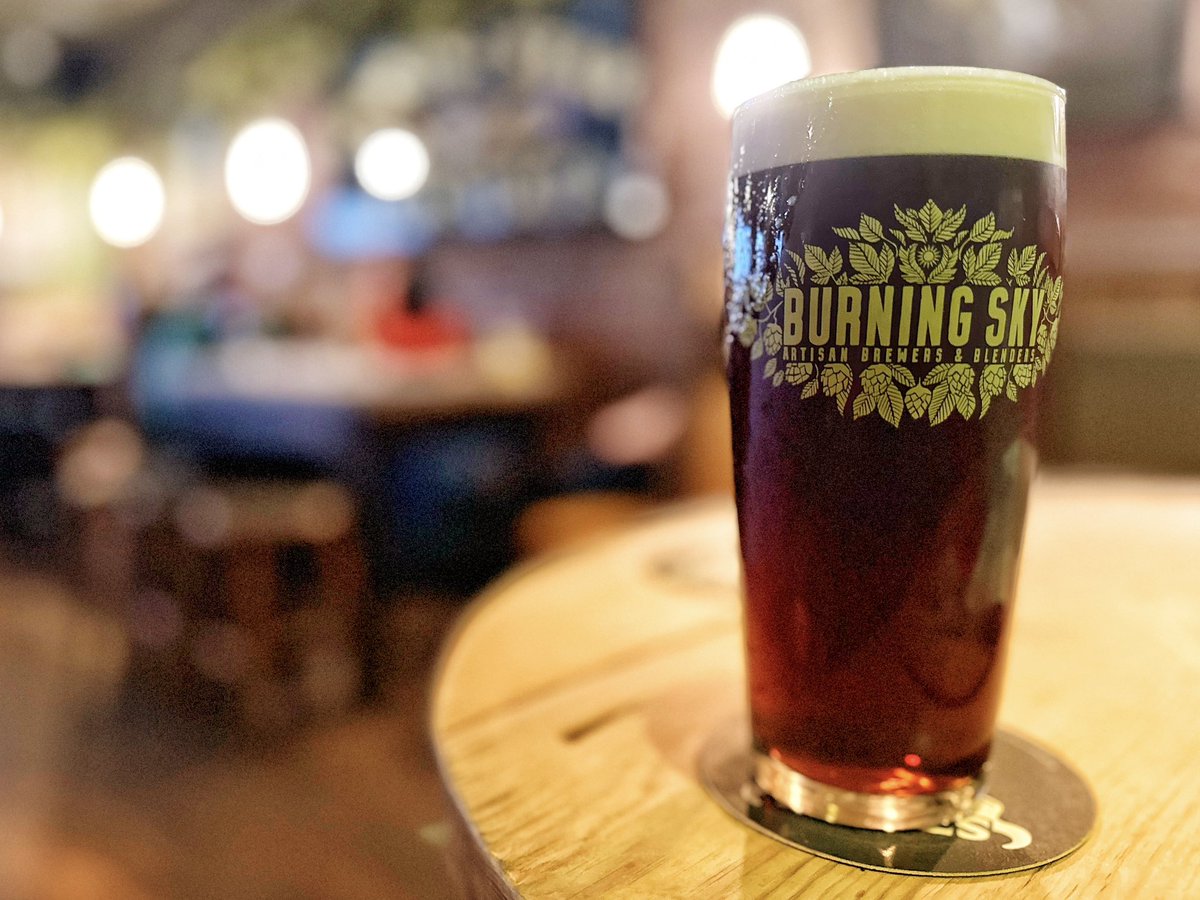 I got absolutely drenched in the rain last night on my way home from <a href="/EveningStarPub/">Evening Star</a>, but - like the Ready Brek kids of the ‘70s &amp; ‘80s - I was kept warm from within by this pint of <a href="/burningskybeer/">burningskybeer</a> Inclination American Brown Ale that I supped before I sallied forth.