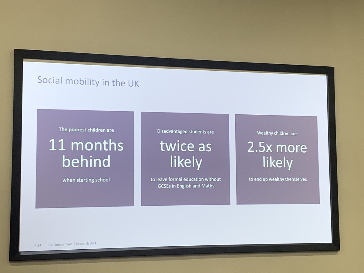 Thank you to The Sutton Trust for reminding us that social class and education are linked - we must close the attainment gap #Boysimpact2024