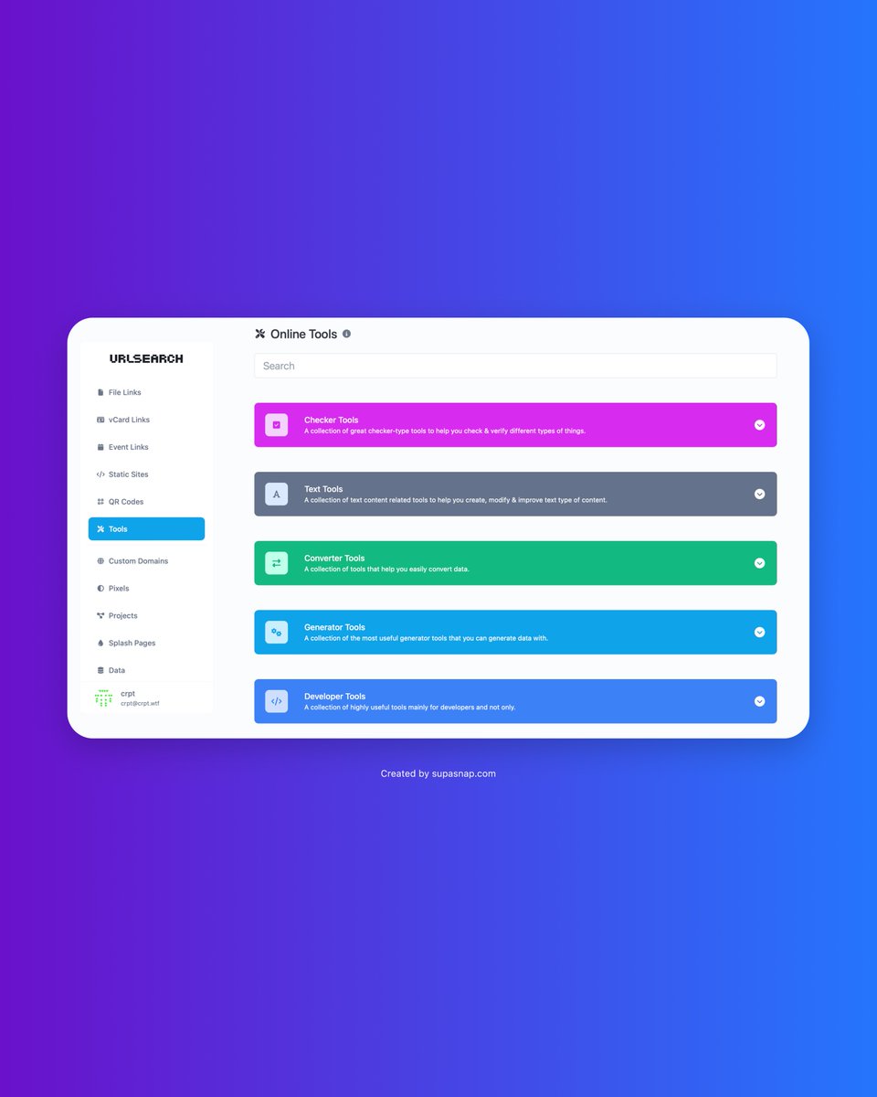 gordondecraft's tweet image. Have you checked out the tools available on urlsear.ch? ✨

P.S. Thanks to @supasnapcom for the amazing screenshot! 🎨