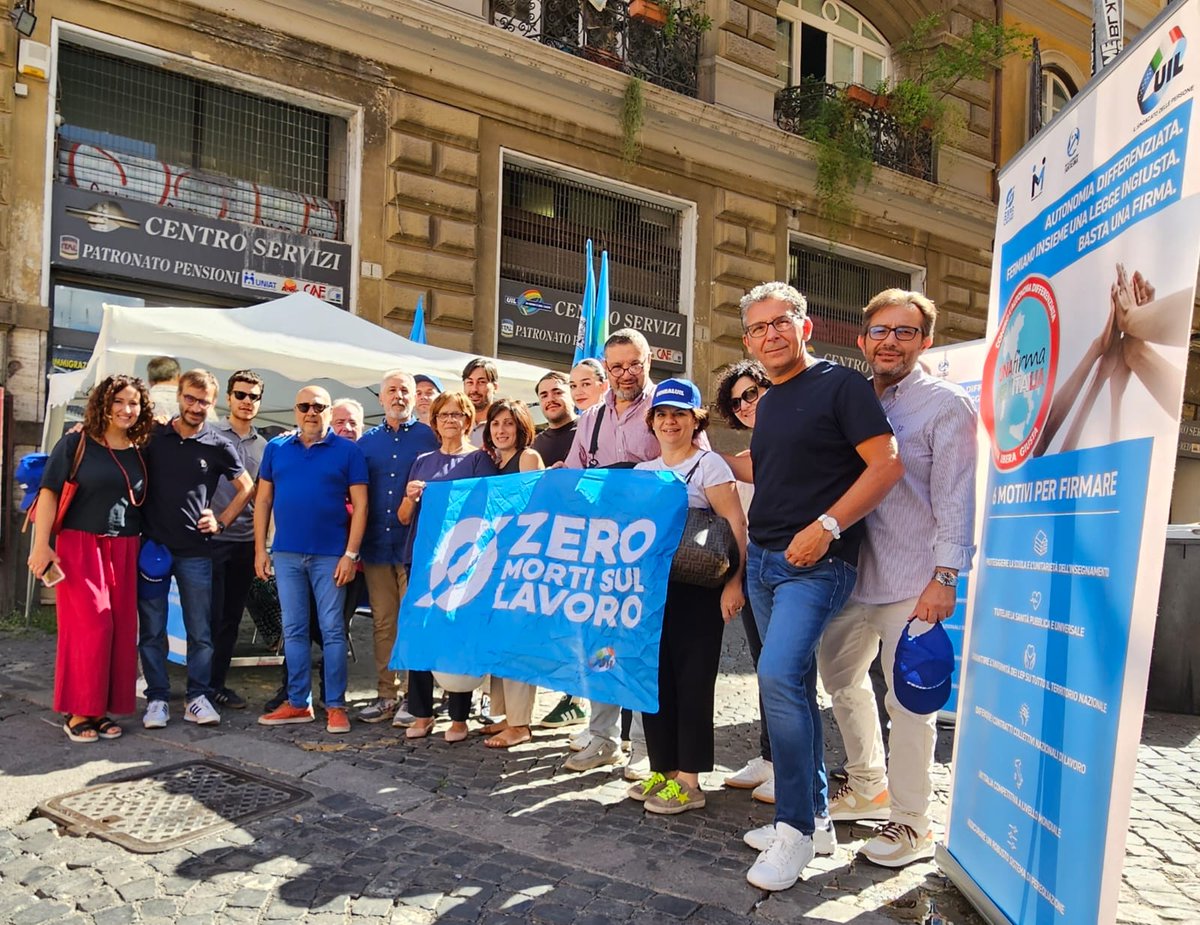 FENEALUIL Nazionale (@fenealuil_) on Twitter photo Per il FIRMA UIL DAY la Feneal nazionale oggi a Roma. Contro l'autonomia differenziata, per unโItalia unita libera e giusta!
<a href="/UILofficial/">Uil Nazionale</a> Per il FIRMA UIL DAY la Feneal nazionale oggi a Roma. Contro l'autonomia differenziata, per unโItalia unita libera e giusta!
<a href="/UILofficial/">Uil Nazionale</a>