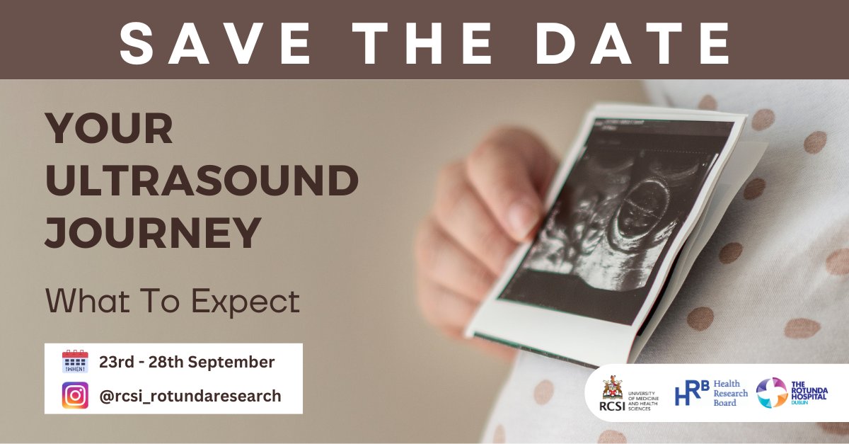 RCSI Rotunda Research Department (@rcsirotundares) on Twitter photo Save the Date! ✨ September 23rd - 28th
Join us for Your Ultrasound Journey - What to Expect on our Instagram page!
After gathering your questions, we are now recording all the answers. Tune in for helpful insights!
<a href="/hrbireland/">HealthResearchBoard</a> <a href="/RotundaHospital/">The Rotunda Hospital</a> <a href="/RCSI_Irl/">RCSI</a> Save the Date! ✨ September 23rd - 28th
Join us for Your Ultrasound Journey - What to Expect on our Instagram page!
After gathering your questions, we are now recording all the answers. Tune in for helpful insights!
<a href="/hrbireland/">HealthResearchBoard</a> <a href="/RotundaHospital/">The Rotunda Hospital</a> <a href="/RCSI_Irl/">RCSI</a>