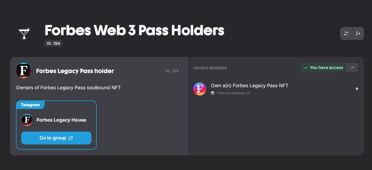 nft_ea's tweet image. So glad to see so many F and &quot;Forbes&quot; in my profile ;) 😎

#Forbes #ForbesWeb3 #ForbesLegacyPass