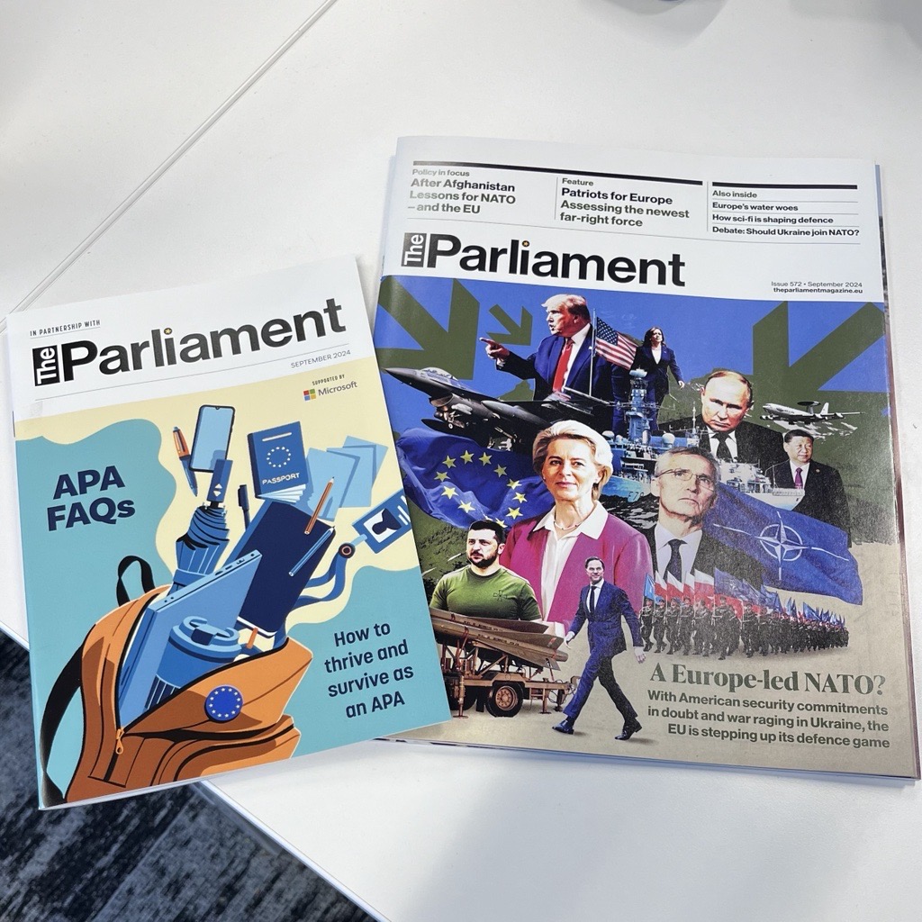 Another month, another mag drop at <a href="/Parlimag/">The Parliament Magazine</a> HQ🖨️

This edition dives into the 75th anniversary of NATO and explores what's next for the alliance
👉tinyurl.com/magpm572

Our APA FAQs features insights from a series of APA's on how to thrive in the EP
👉tinyurl.com/apafaqs