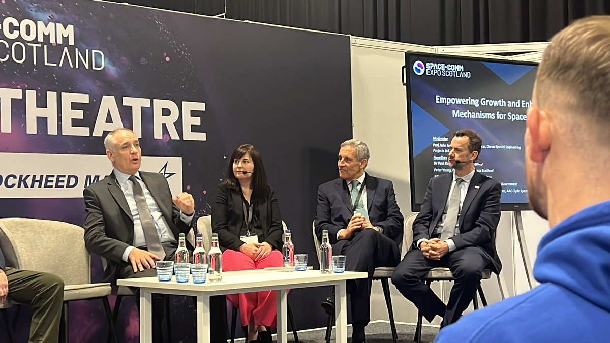 Empowering growth for space sector SMEs at first space comm in Scotland! So good to hear Pamela Smith Anderson back from maternity leave!