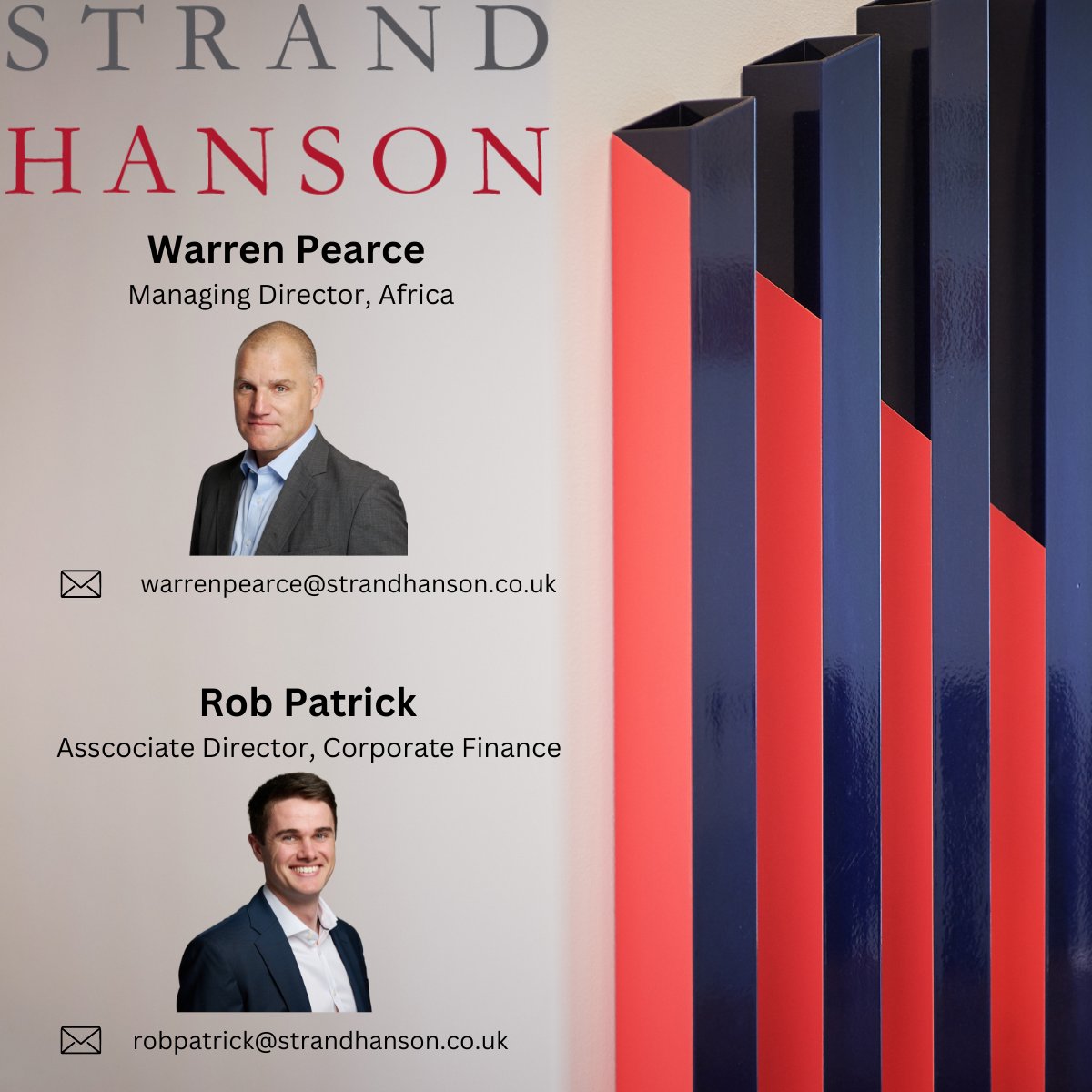 Warren Pearce &amp; Rob Patrick will be attending Africa Oil Week in Cape Town this October. If you're attending and would like to arrange a meeting, please do get in touch.