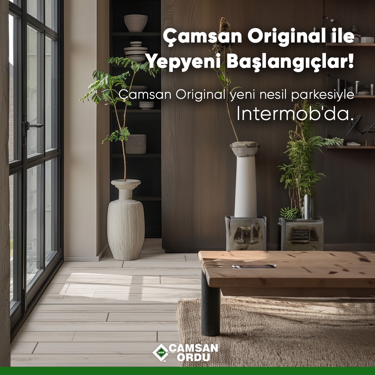 CamsanOrdu's tweet image. Çamsan Original yaşam alanlarınıza denge ve huzur getiriyor.

Feng Shui&apos;den ilham alan parke koleksiyonumuz, uyum ve zarafeti birleştirerek evlerinize estetik bir dokunuş sunuyor. Yenilikçi tasarımlarla geleceğin dekorasyon trendlerini Intermob&apos;da keşfedin.

#ÇamsanOrdu #Intermob