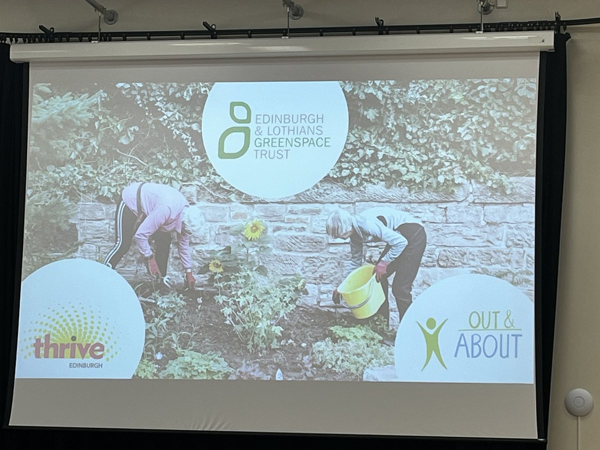 cicumming's tweet image. Our own Ruth Wyatt @greenspacetrust presenting at the conference on the TSO perspective of employing 4 Community LInk Workers and the benefits of referring to @Thrive_Outdoors and #OutandAbout