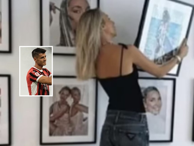 Marcletiz's tweet photo. Alice Campello toglie la foto di lei e Morata dalle pareti del suo studio: critiche social https://t.co/5IybhiDSBR https://t.co/Odh5FKm9ar