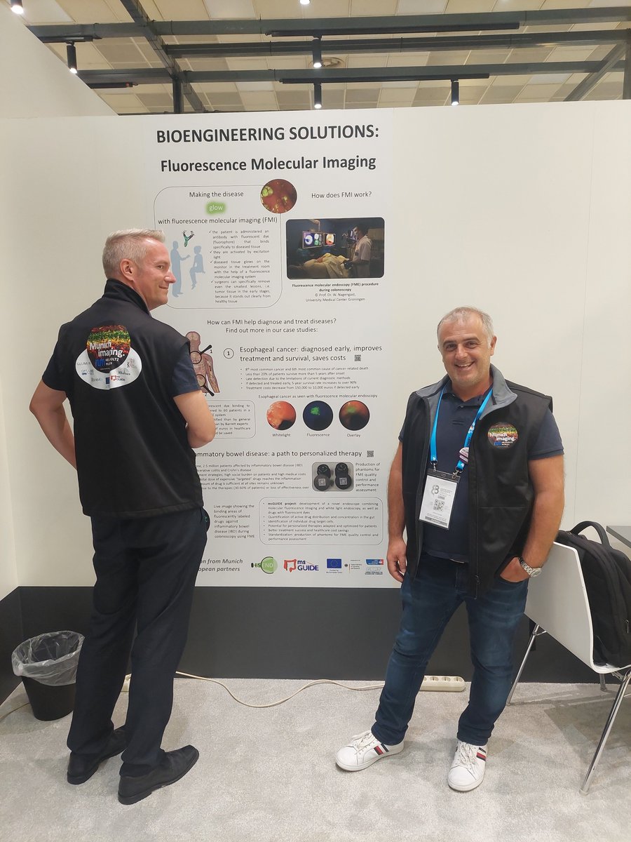 ms_guide's tweet image. What is #fluorescence molecular #endoscopy and how can we apply it to inflammatory bowel disease #IBD? Come to our booth with @HelmholtzMunich and ask. We are happy to explain it to you :)