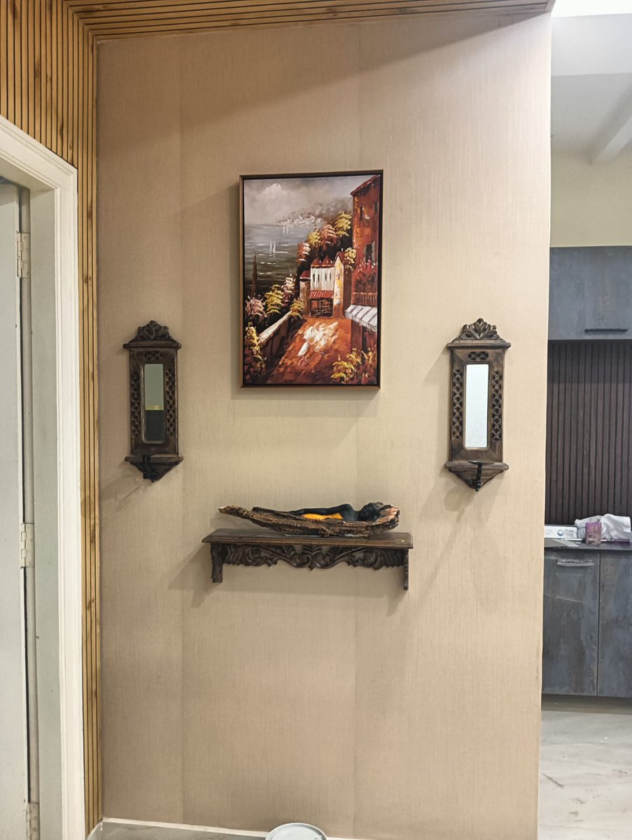 rhombusinterior's tweet photo. A fresh new look for every corner from stunning #Wallpapers  to lush #artificial grass and elegant #curtains this flat just got a complete makerover. #rhombus #interiors #HouseOfTouch #flat #TaylorSwift #AartiRavi #visakhapatnam #vizag #interiorstudio #greenfield https://t.co/CX04CuqerV