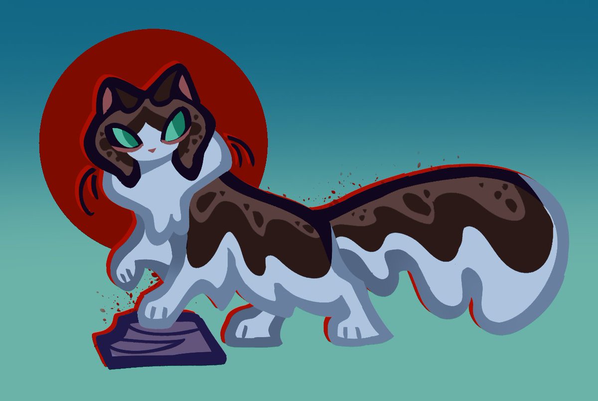 yypuos's tweet photo. I finally decided splashtail is cool https://t.co/knCpVxPJ0V
