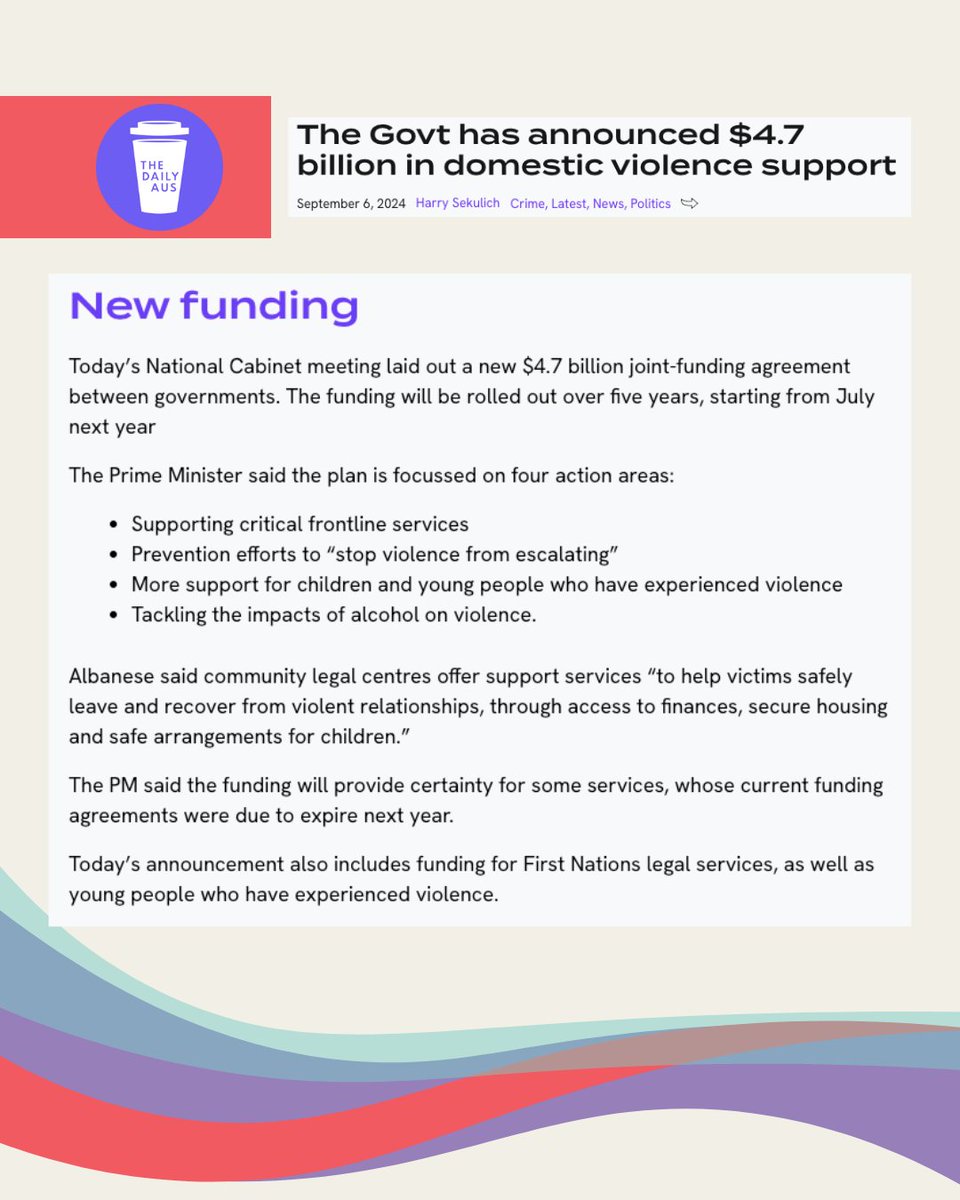 Last week, the Prime Minister and First Ministers of every jurisdiction in Australia acknowledged the role that systems and harmful industries, like alcohol, can play in exacerbating violence.

This is an acknowledgement that could not have been imagined four months ago. #auspol