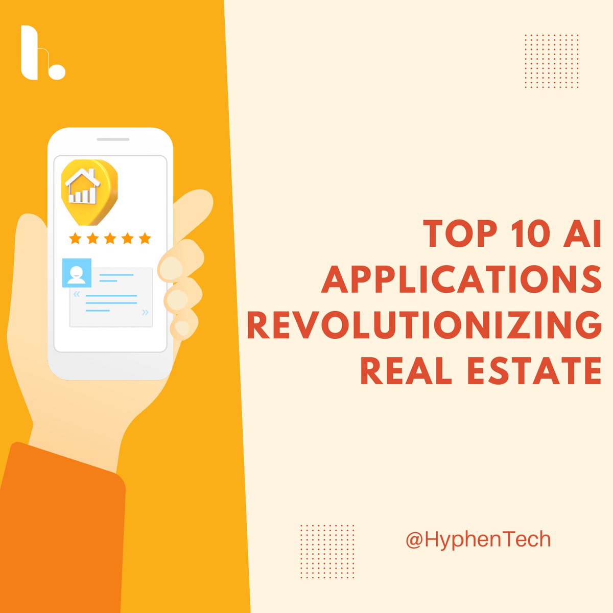 thehyphentech's tweet image. Top 10 AI apps transforming real estate—changing the game one innovation at a time! 🏡🤖 

#AIinRealEstate #PropTech #TheHyphenTech #HyphenTech