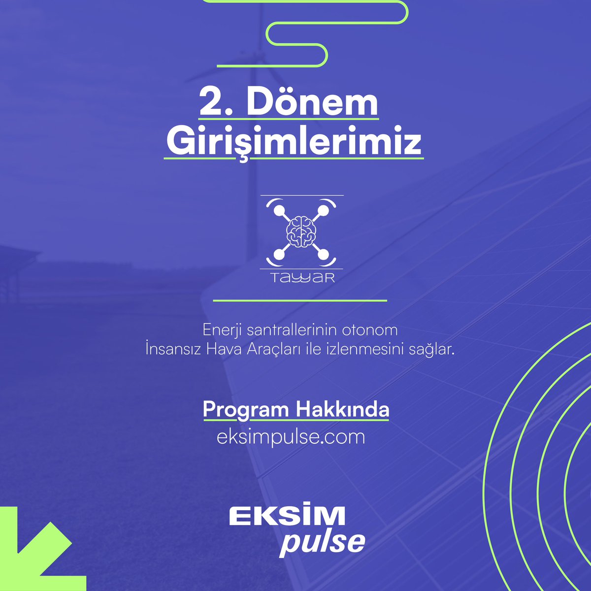 Demoday’de sahne alacak girişimlerden Tayyar Robotik’i tanıyoruz.

Tayyar Robotiki; Enerji santrallerinin otonom İnsansız Hava Araçları ile izlenmesini sağlar.

Demoday’e katılmak için bit.ly/epdemoday bağlantısını ziyaret edebilirsiniz. 

#eksimpulse #eksim