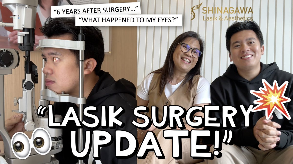 kimpoyfeliciano's tweet photo. LASIK EYE SURGERY UPDATE!! 👀⚡️ (6 YEARS AGO) WHAT HAPPENED? 😱 https://t.co/ycXXqCezNp https://t.co/HFEvHMkHs5