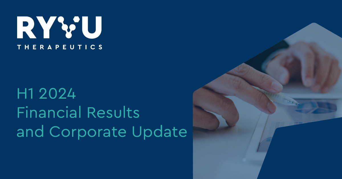 RyvuTx's tweet photo. We are delighted to share our H1 2024 financial results and corporate update. Read more: https://t.co/FvqGU6G6Ml
#RyvuTx #DiscoverForPatients #CorporateUpdate #FinancialResults #H12024 https://t.co/txiwCmv00h