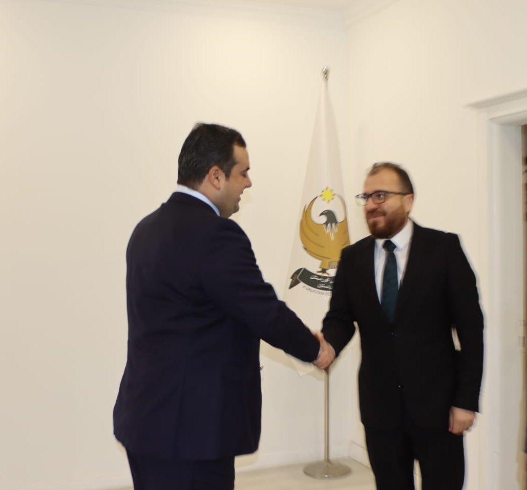 FarisKeti's tweet photo. It was my honor to meet with Mr. Aryan Salahaldin, deputy minister of culture and youth ministry KRG-Iraq. https://t.co/ajXLW6MX6d