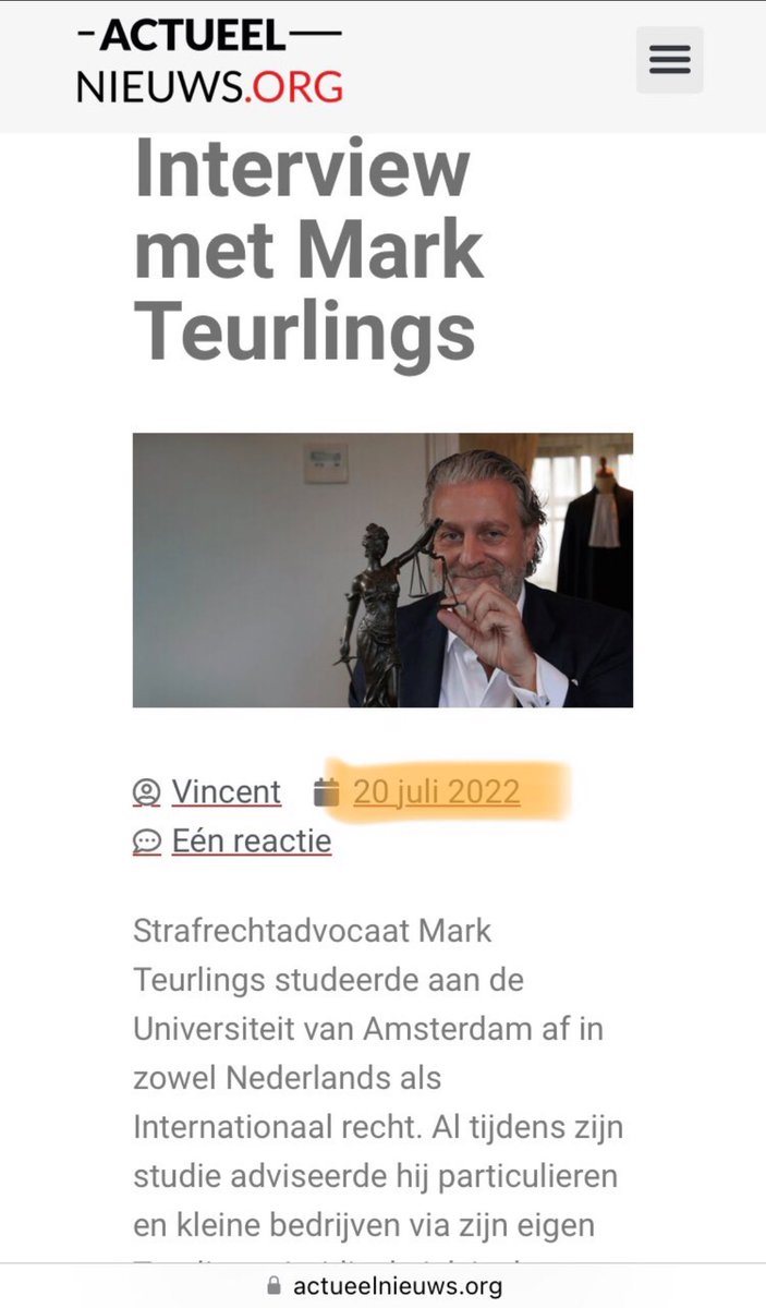 huig_plug's tweet photo. 20/7/2022. Advocaat Mark Teurlings: “Tot een paar jaar geleden gaf ik met André Seebregts en Jan-Hein Kuipers zelf les’
‘Ik zoek dus de deskundigen, organiseer de cursus en ZIT ER ZELF OOK BIJ.‘
#schnabbelrechter_Jacco_Janssen #dubbele_petten #afstemming https://t.co/VJ9ZIedfJF