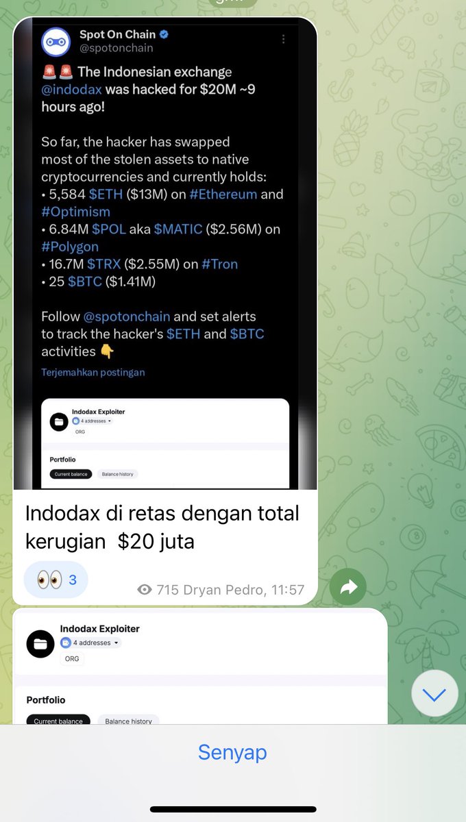 togell08's tweet photo. @indodax Benar / tidak min? @indodax https://t.co/BKXPbGTHwX