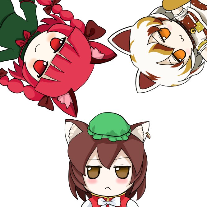 ふもふもお燐、ミケ、橙
fumo 