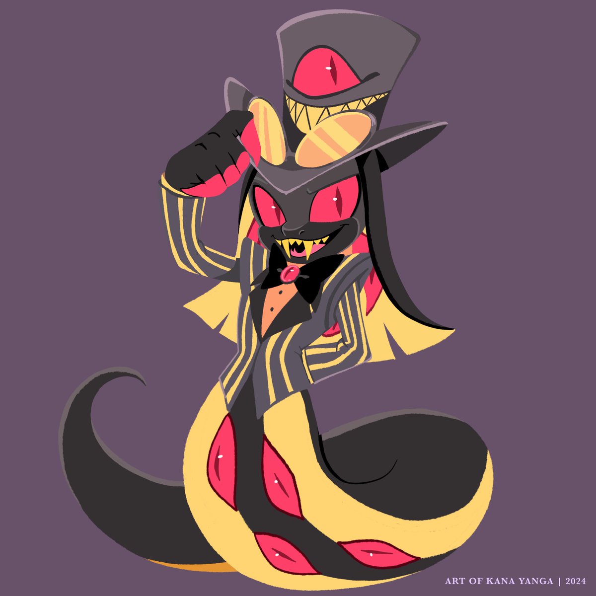Sir Pentious The Snake #HazbinHotel 🎩🐍💥