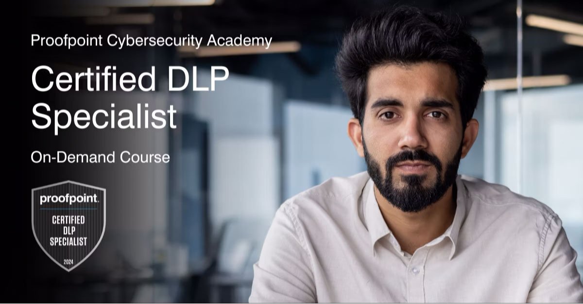 vatniksplatter's tweet image. Enrol now to become a @Proofpoint DLP Specialist! This free certification program is designed to train you on the latest trends and insights of #datalossprevention and how Proofpoint&apos;s human-centric approach can help you better protect your company. ow.ly/jL5x50T2rsi