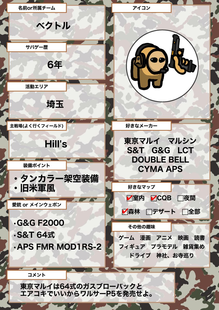 ベクトル@サバゲーマー tweet media