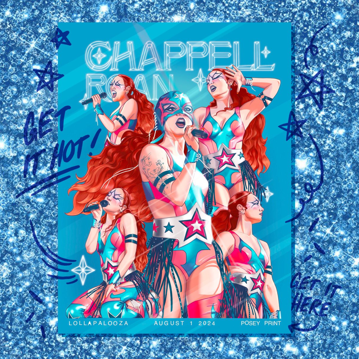 ____posey's tweet image. Hi pls buy this chappell roan poster it took me over 100 hours okay thanks bye