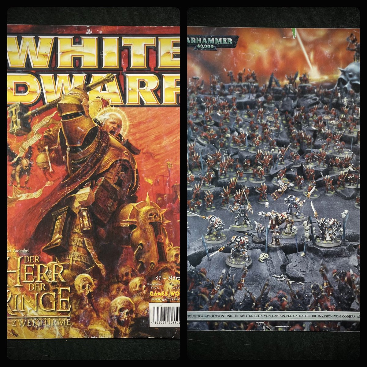 TheSimonElsen's tweet photo. I reimagined the famous Diorama from White Dwarf Issue 87 - March 2003 - Defense of Godjera! 
.
 #chaosdemons #slaanesh #tzeentch #nurgle #chaosdemons40k  #khorne #WarhammerCommunity #warhammer40000 #warhammer40k 
#thehorusheresy #greyknights https://t.co/8KIpoTxauk