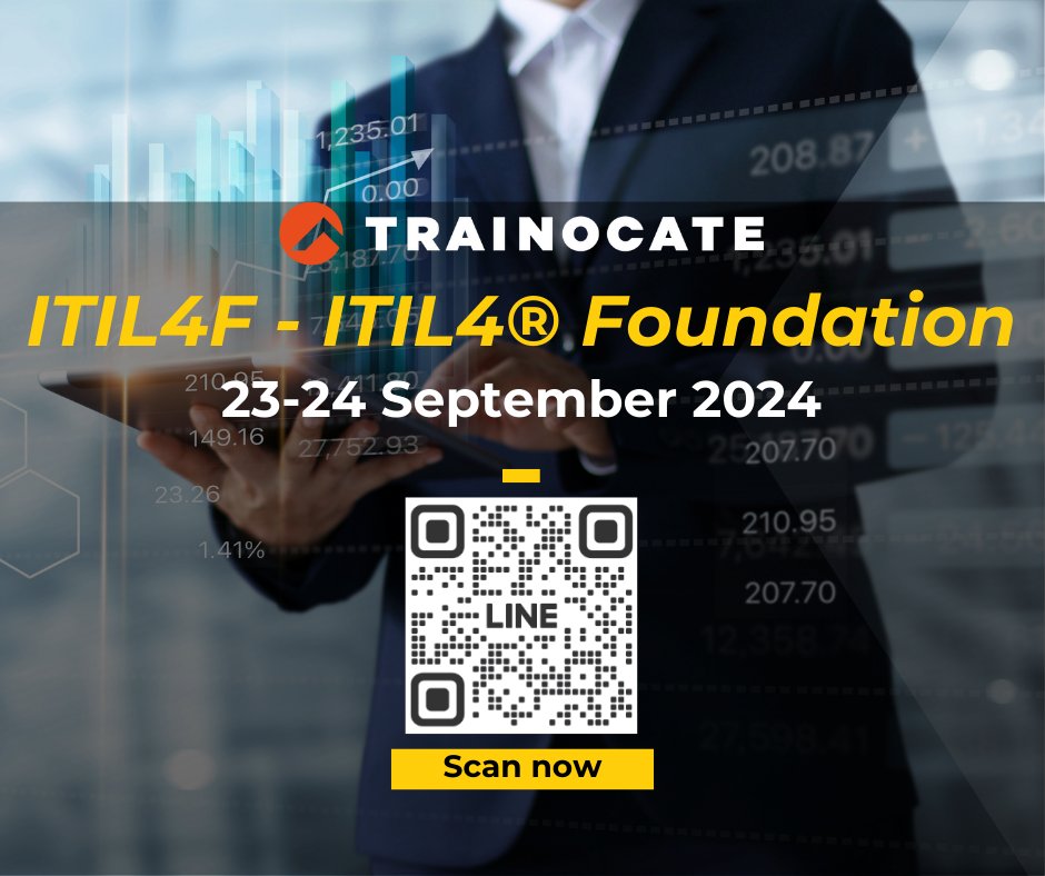 TrainocateT's tweet photo. กลับมาอีกครั้งกับคอร์ส ITIL4F - ITIL4® Foundation
คอร์สที่ปูพื้นฐานเกี่ยวกับหลักการของ Service Management และหลักการต่างๆของ ITIL
ที่จะนำพาผู้เรียนไปเรียนรู้พื้นฐานทางด้านการให้บริการทางด้าน IT ทั้งหมด รวมถึงการวางแผนการจัดการระบบ IT ให้สอดคล้องกับมาตฐานสากล https://t.co/gONL7WXRG5