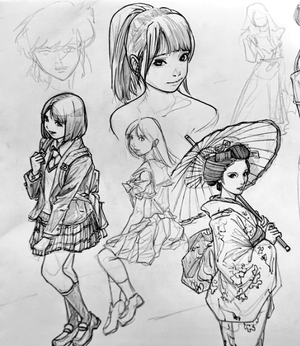 #Drawing #Illustration

昼練。 