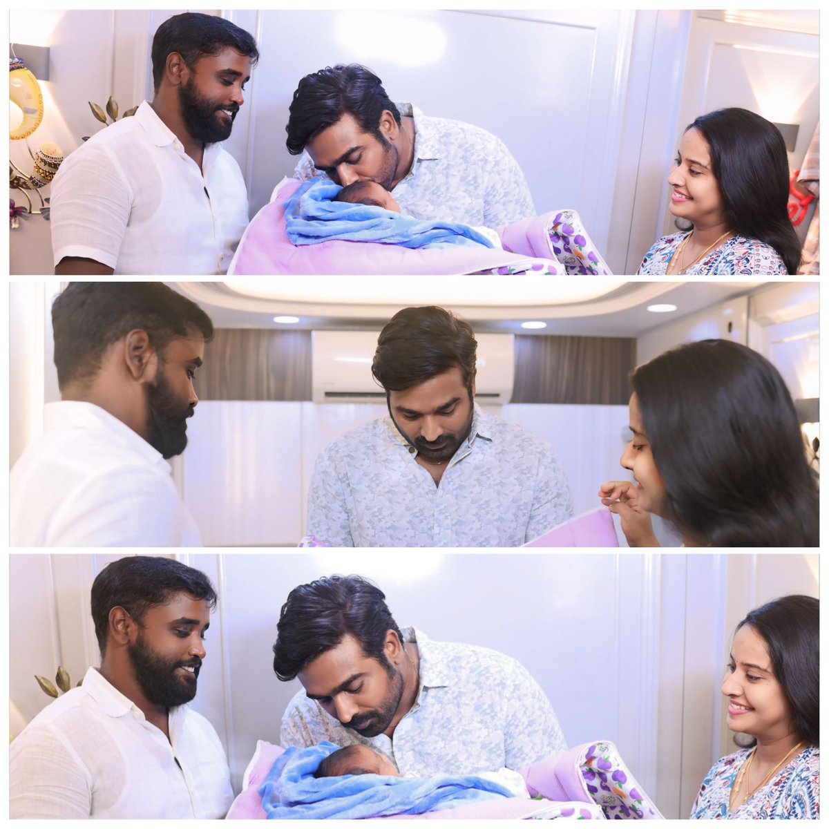 VJS_CUDDALORE's tweet image. #Updates | ரசிகர் மன்ற பொதுச்செயலாளரின் ஆண் குழந்தைக்கு கனியன் என பெயர் சூட்டிய நடிகர் விஜய் சேதுபதி

 | #VijaySethupathi | #BabyNaming | @VijaySethuOffl @kumaran_VSP @VJS_CUDDALORE