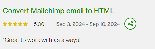 1_sanjaykumbhar's tweet photo. Another job and another win!
#freelancers #experthtml #expertemailtemplate
#figmatohtml #developers https://t.co/snSfCWnlAa