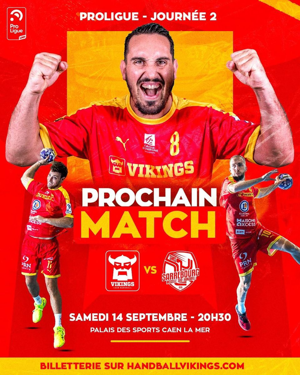 VikingsCHB's tweet photo. #ProchainMatch - ๐ฆ๐ฎ๐บ๐ฒ๐ฑ๐ถ ๐ญ๐ฐ ๐๐ฒ๐ฝ๐๐ฒ๐บ๐ฏ๐ฟ๐ฒ ๐๏ธ
Samedi 14 septembre ร 20h30, vos Vikings dรฉbutent leur saison de #Proligue ร domicile face ร Sarrebourg ! ๐ฅ
๐ซ Prenez vite vos places : https://t.co/QQiYkc1aV7
#TOUSVIKINGS https://t.co/rLUS3PdTMg