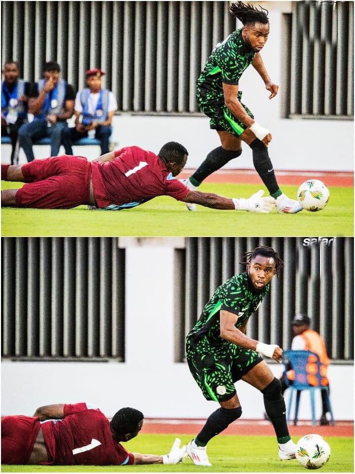 This is not Jay Jay Okocha, his name is Ademola Lookman dropping defenders and goalkeeper 😅